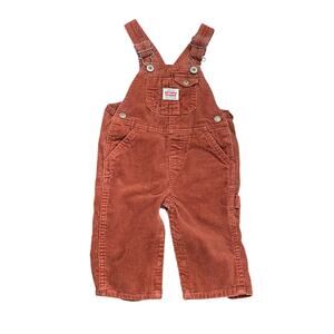 Vintage Levi's Brown-Rust Corduroy Overalls 100% Cotton Kid's Baby Size 12 Mo.